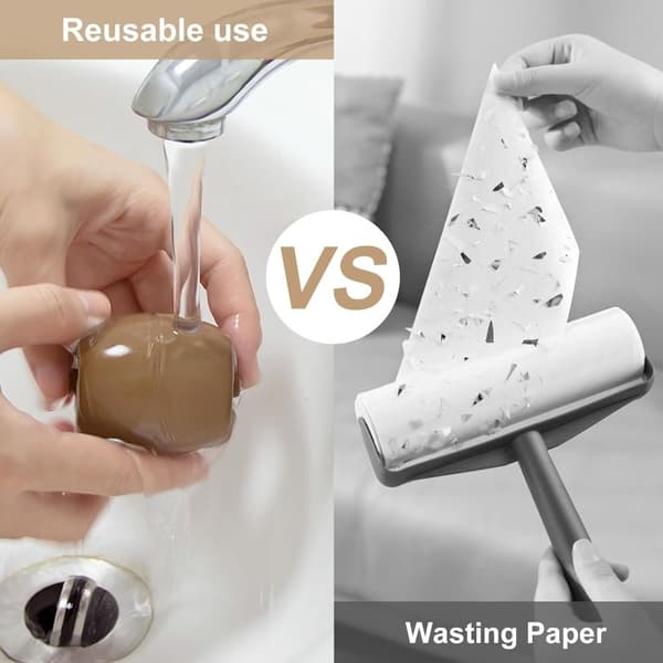 Lint Roller Ball Hårfjerningsbold BRUN Brown