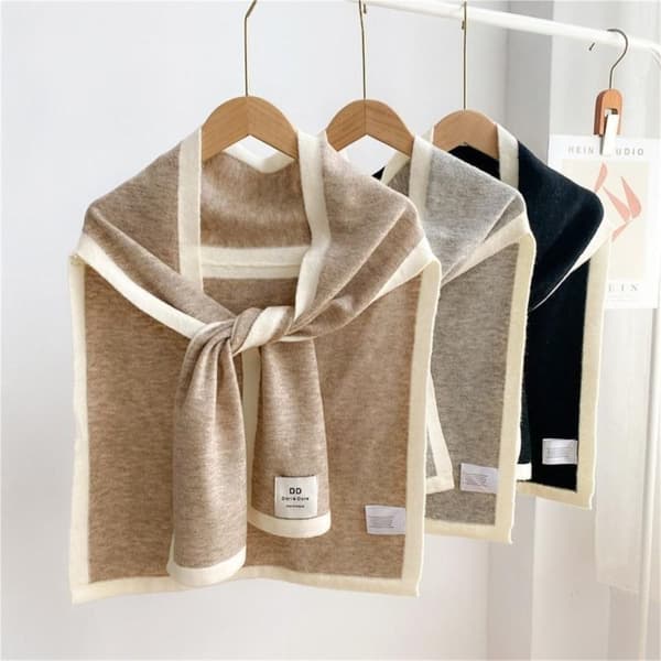 Sjal Shoulder Wrap Tørklæde SORT Black