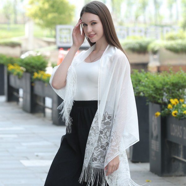 Iltapuvut Huivi Lady Cape Wraps MUSTA MUSTA Black