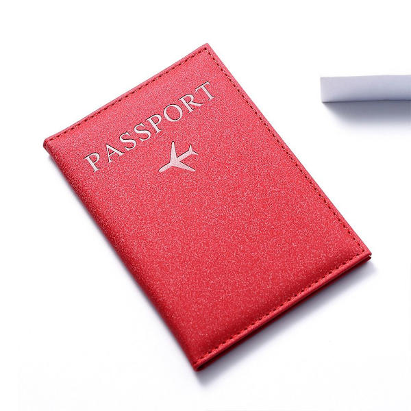 Cover Kreditkort Passhållare RÖD Red