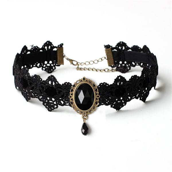 Choker Kaulakoru Velvet Chain MUSTA Black