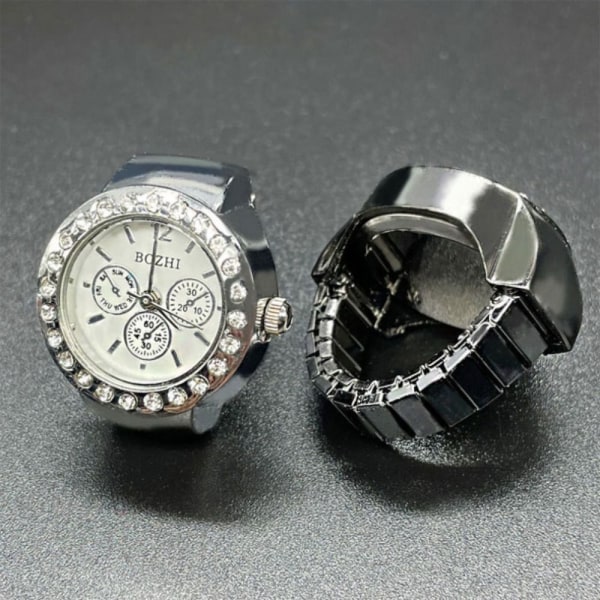 Finger Rings Klockor Ring Watch GULD Gold