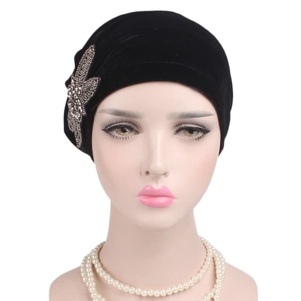 Turban Hat Soft Bonnet GRÅ grey