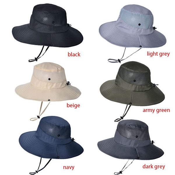 Sommersolhat Bøttehatte LYSGRÅ light grey