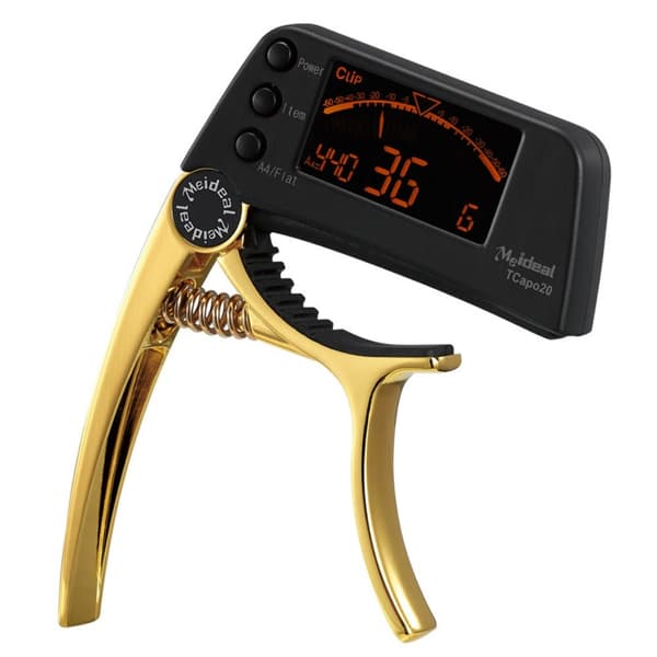 Guitar Tuner Clamp Key Trigger för akustisk SILVER silver