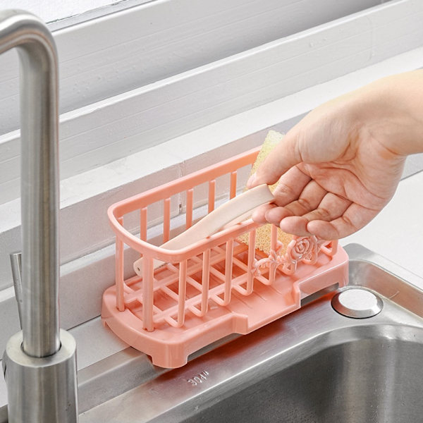 Diskbänk Avloppsställ Förvaringskorg ROSA Pink