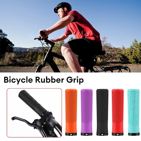 1 par mountainbikehandtag Cykelstyrhandtag LILA Purple