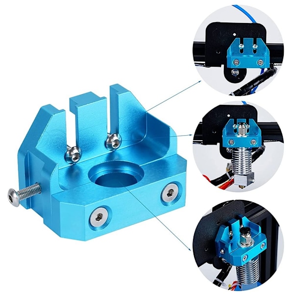 Al Metal Mount adapter V6 Volcano Hotend til Creality 3D