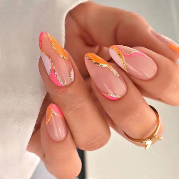 Almond Fake Nails Tekokynnet 5 5 5