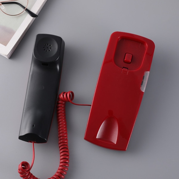 Telefonlur med sladd Telefon RÖD Red