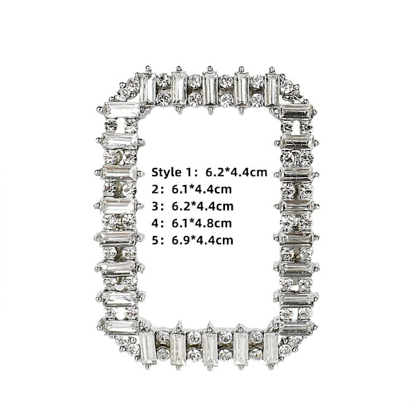 2 stk Skoklemme skinnende dekorative klips STYLE 2 STYLE 2 Style 2
