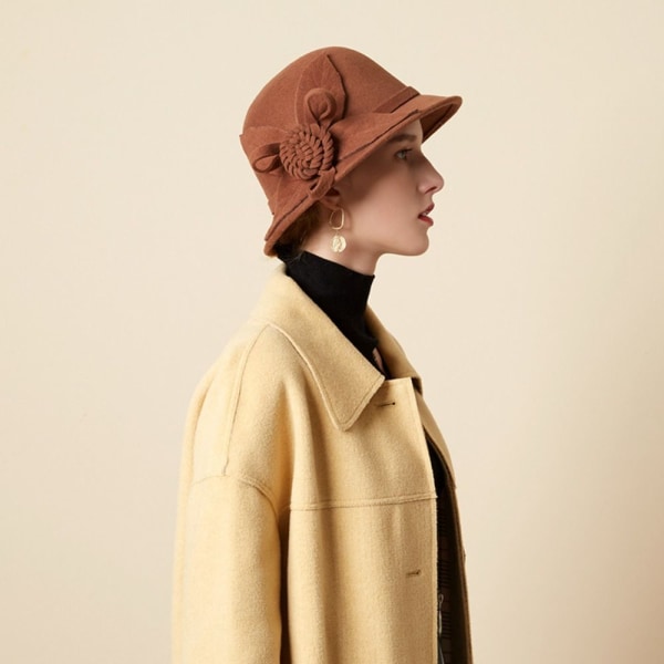 Ullfilthette Fisherman Cap ORANSJE orange