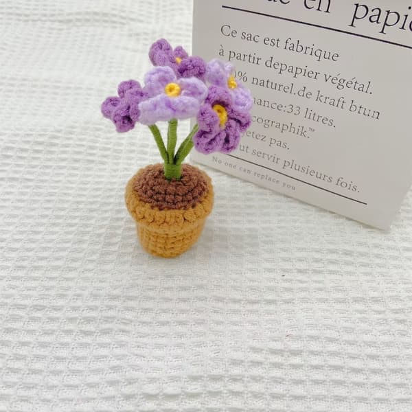 Kunstige blomster Håndstrikket blomst B B B