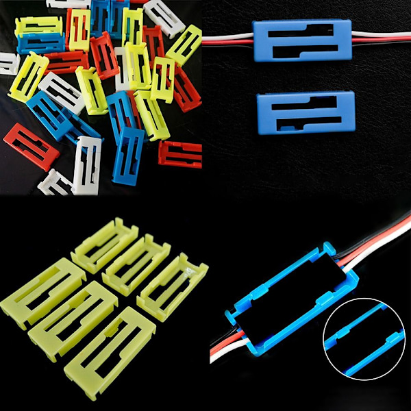 20stk Servo Kabel Clips Forlengelseskabel Spenne Clip MIX FARGE Mix Color