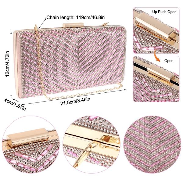 Evening Clutch Bag Wedding Evening Bag SVART Black