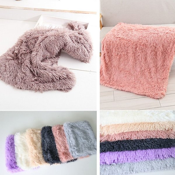 Pet Fleece pledd Hundetrekk pledd ROSA 56X36CM Pink 56x36cm