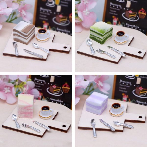 1 set Miniatyrkakabröd Gör-det-själv-dessert JORDGUBB JORDGÄB Strawberry