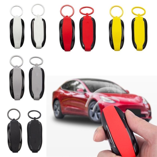 Auton case Avainkotelon cover MALLI S PUNAINEN MALLI S PUNAINEN Model S Red