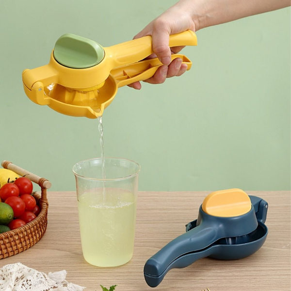 Manuel Rotary Citronpresser Citronsaftpresser Håndholdt GUL yellow