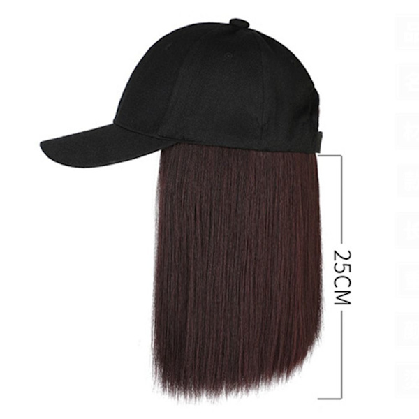 Hat Syntetisk paryk Hat paryk SORT SORT black