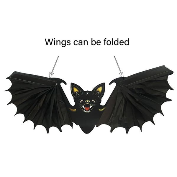 2 ST Halloween Paper Bat 3D Witch Bat 3 3 3