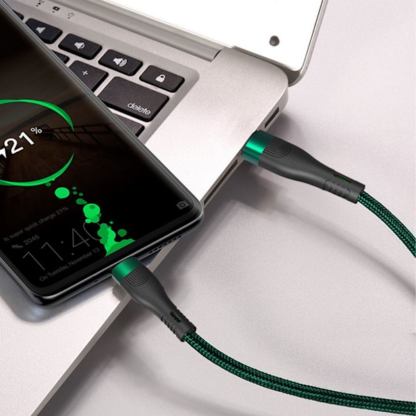 Pikalatauskaapeli USB Type C -kaapeli MUSTA 1M Black 1m