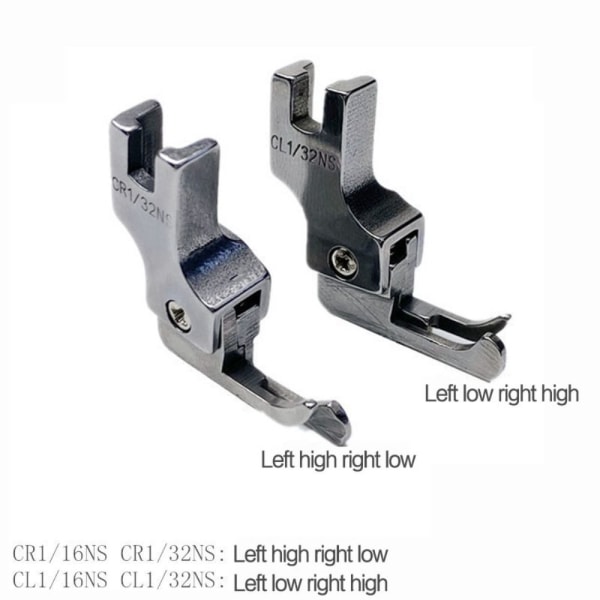 Styretrykfod Låsesøm Symaskinefødder CL1/32NS CL1/32NS (0.1)
