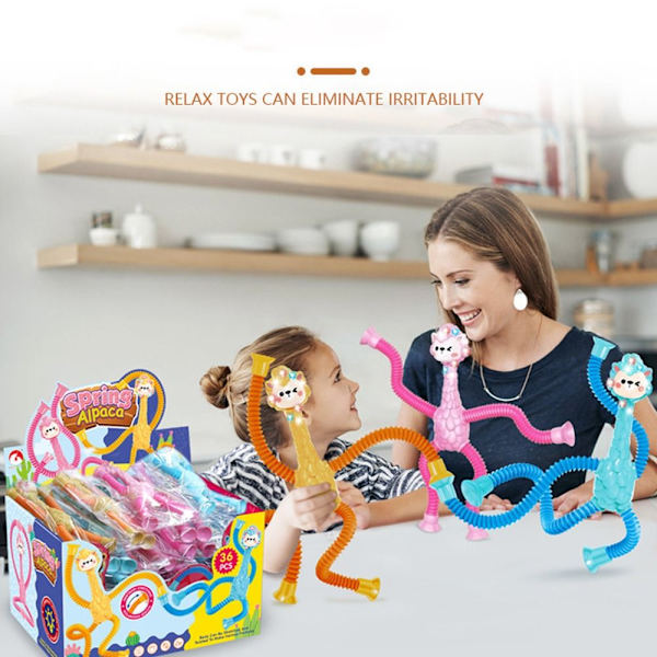 Teleskopisk Pop Tube Toy Spring Tube Toy MED LJUS MED LJUS With lights
