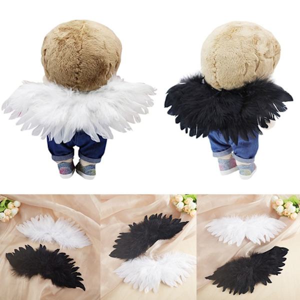Angel Feather Wings Angel White Wing MUSTA 21CMX9CM Black 21cmX9cm