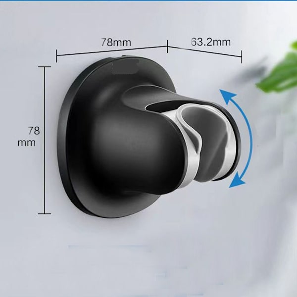 Brusehovedholder Wall-Moun Bracket SORT black