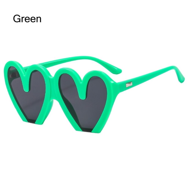Hjärta Solglasögon för kvinnor Strandsolglasögon GRÖN Green