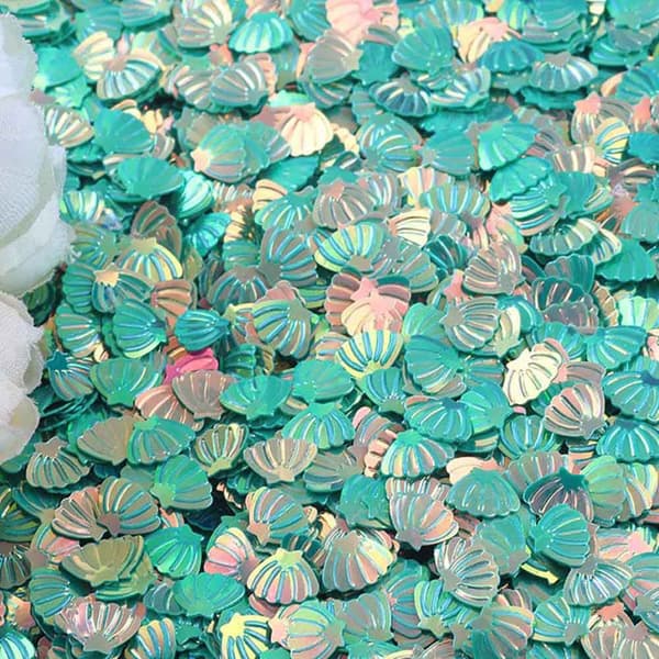 100g/pakkaus Irisoiva Shining Shell Shell Paljetit BLUE BLUE Blue