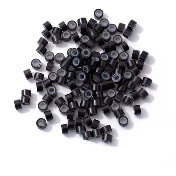 500 stk Micro Ringe Links Beads SORT black