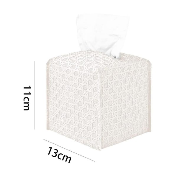 Servettförvaringsbehållare Tissue Box VIT white