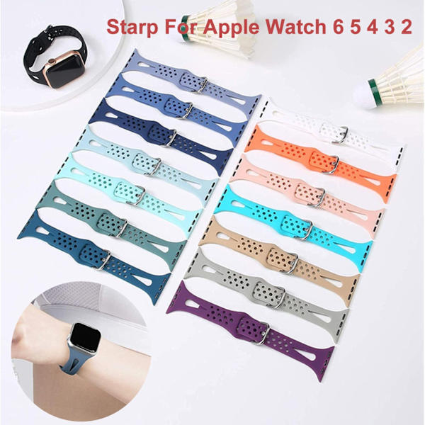 Watch för Apple Watch SE 6 5 4 3 2 red 38/40mm