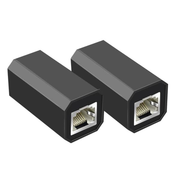 Ethernet Coupler Extender Adapter SORT STYLE 2 STYLE 2 Black Style 2-Style 2