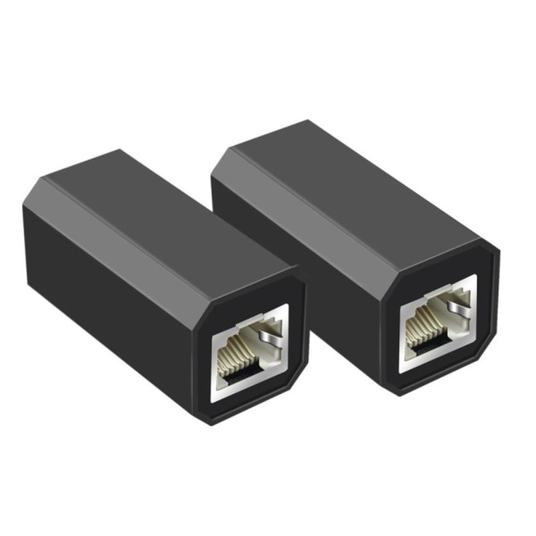 Ethernet Coupler Extender Adapter SVART STYLE 2 STYLE 2 Black Style 2-Style 2