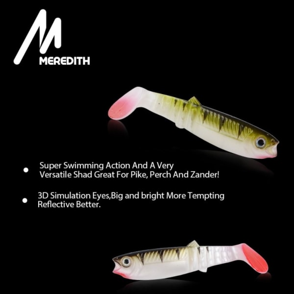 5 st Fiskedrag Fiske Mjuka beten C C C