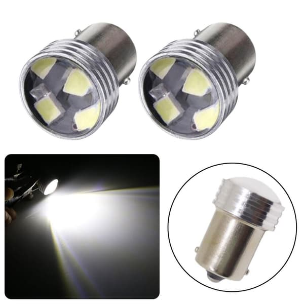 6 stk LED-pære blinklys HVIT White