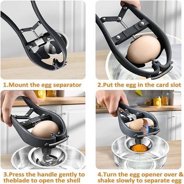 Egg Separator Tool Egg Cracker Håndholdt