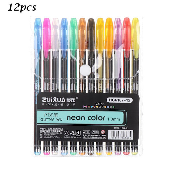 12/16/18/24/36/48st Gel Pens Set Marker Pen Pastell