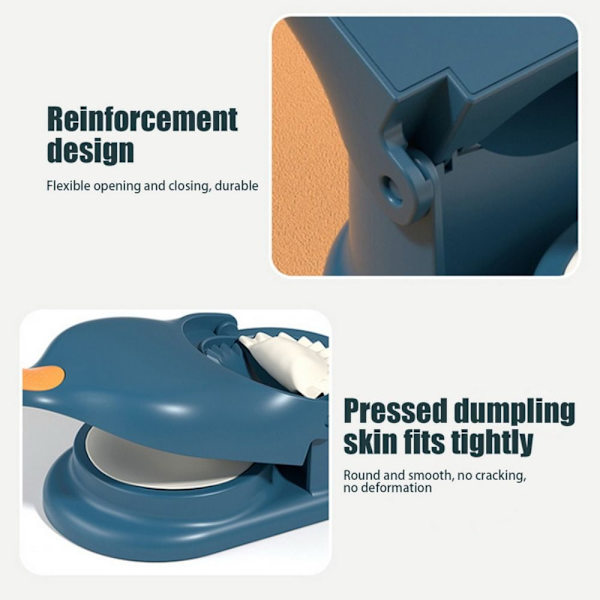 Dumpling Form Pressning Dumpling Skin Tool BLÅ Blue