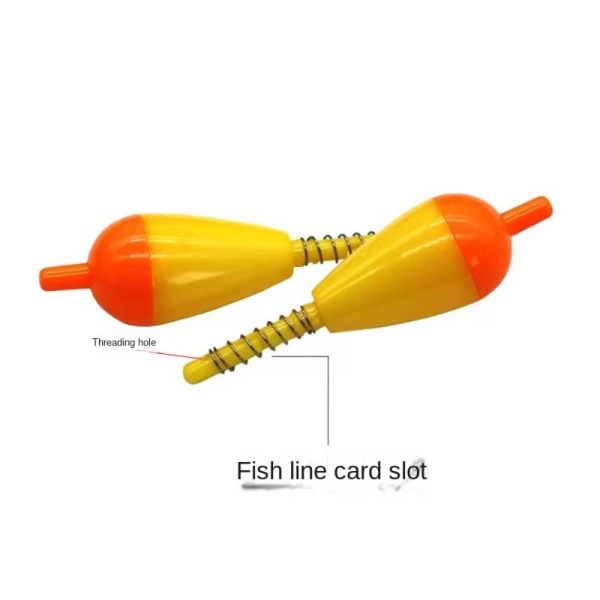 10st Plast Fiskeflottor Isfiskeboj ORANGE Orange