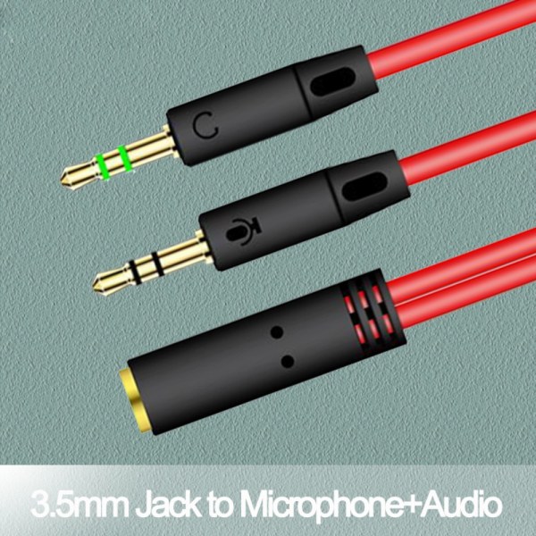 4 stk Lydkabel Lydadapterkabel SORT B ​​B Black B-B