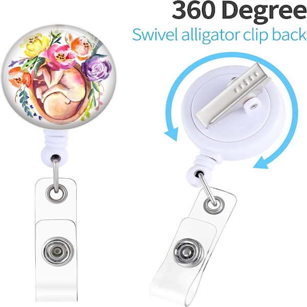 Badge Reel Infällbar Heavy Duty