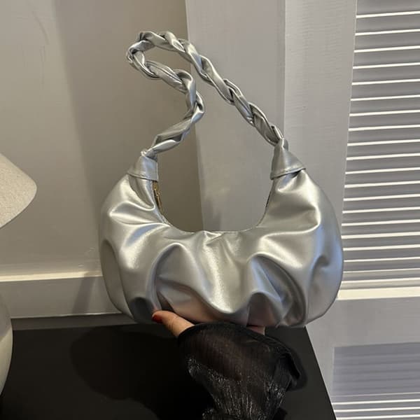 Skulderveske Underarmsveske SØLV silver