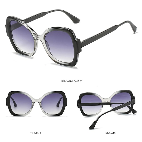 Butterfly Sunglasses Irregular Sunglasses SORT-GRÅ SORT-GRÅ Black-Grey