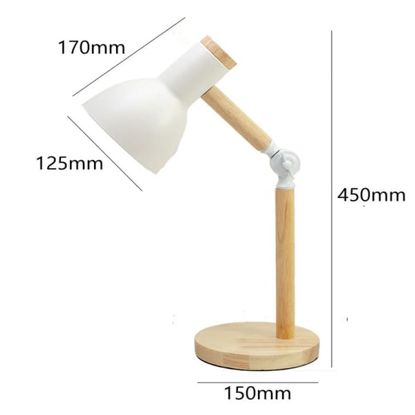 Lesebordlampe Skrivebordslampe GRÅ grey
