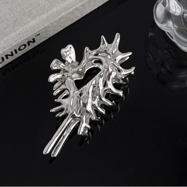 Färgglada Alien Metal Conch Hair Claws Harajuku Headwear SILVER silver A-A