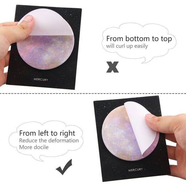 6 Pads Sticky Notes Selvklæbende Memo Pad